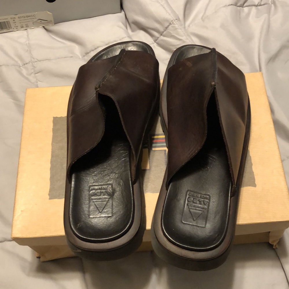 Brown leather Sandals size 10 - Picture 2 of 7